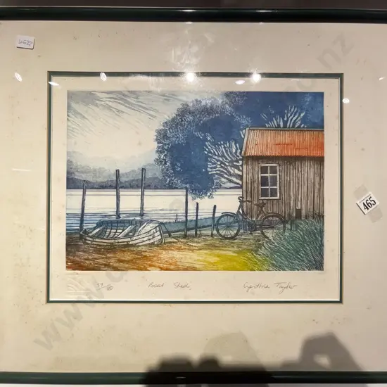 Cynthia Taylor - "Boat Shed" - Ltd Ed Print