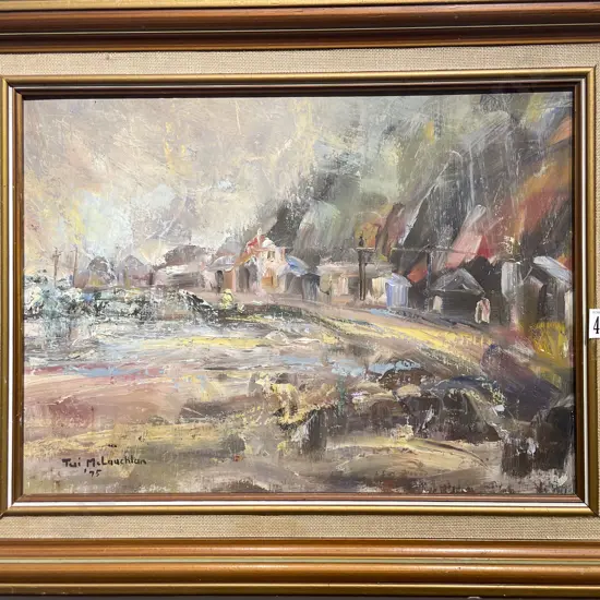 Tui McLauchlan - "Near Ohiro Bay" - Oil on Board