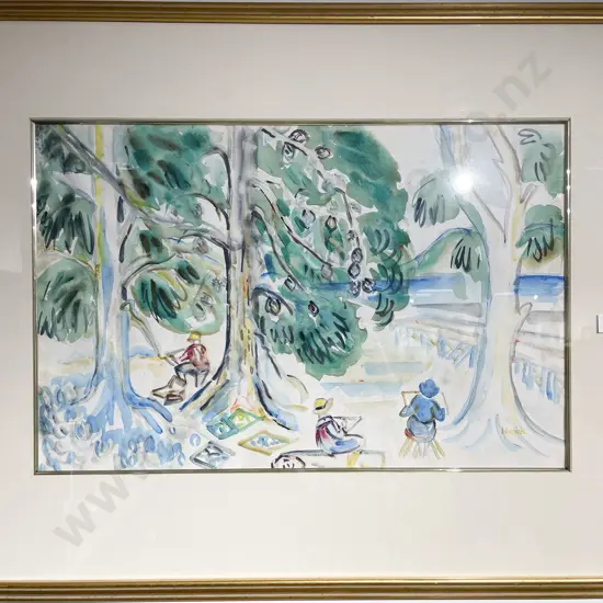 Lily Lewis (1921 - 2009) - Park Scene