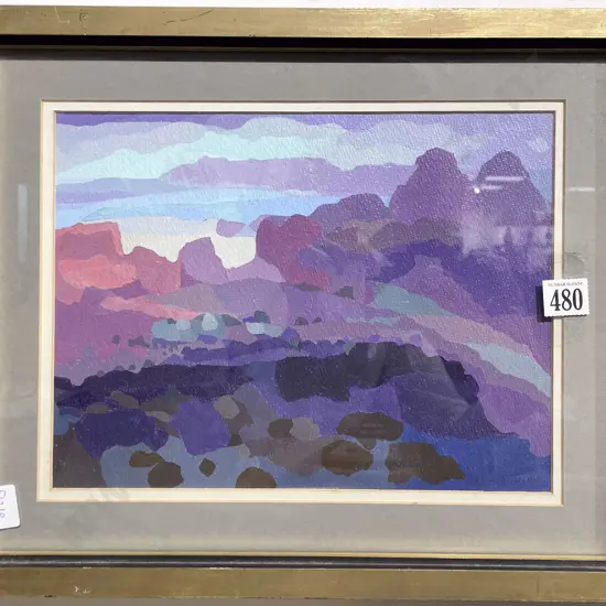 Alfred Calkoen - Abstract Oil Landscape