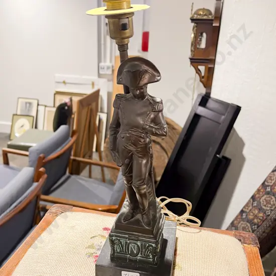 Bronze Style Figural Lamp of Napoleon
