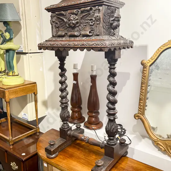 Victorian Oak Teapoy