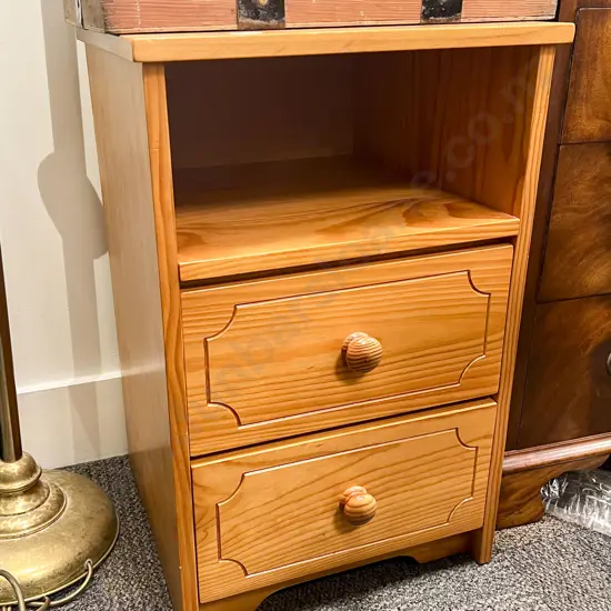 Two Drawer Bedside Table