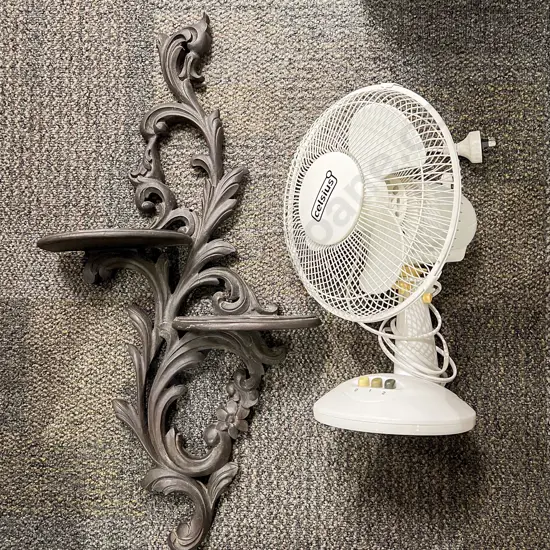 Whatnot Wall Shelf together with Modern Fan