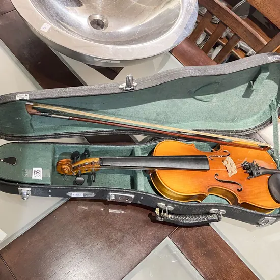 Violin & Bow in Case
