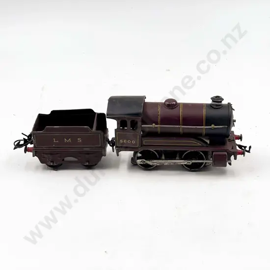 Hornby O Gauge Post war E502 Loco & Tender LMS Maroon No5600