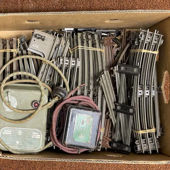 Carton Qty Hornby O Gauge 3-Rail Track with Dublo Controller and Transformer