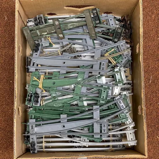 Carton Qty Hornby O Gauge Painted 2-Rail Track and Turnouts