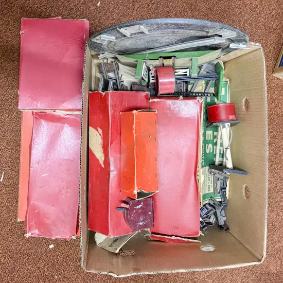 Qty Part Boxed Hornby O Gauge Track and Accessories with some Real Rail