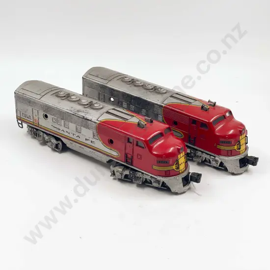 Lionel Train O Gauge Santa Fe 2343 Diesel Locomotive & 2343 Dummy