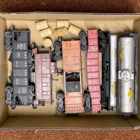 Lionel O Gauge Six Rolling Stock Wagons