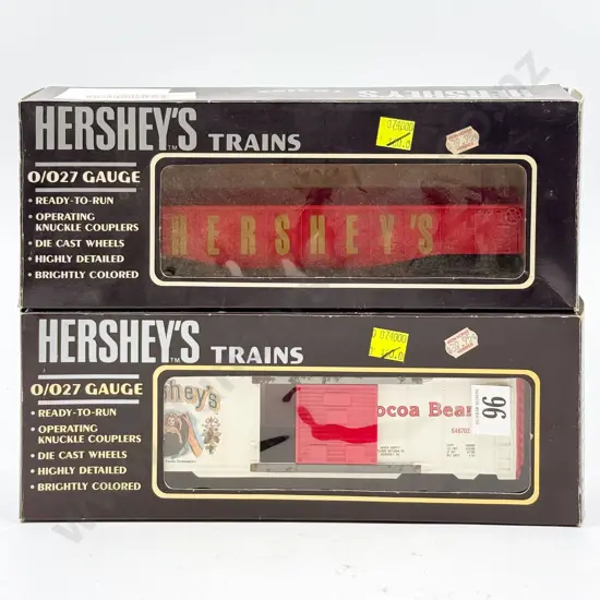K-Line Electric Trains O Gauge Boxed Hershey's Box Car and Gondola