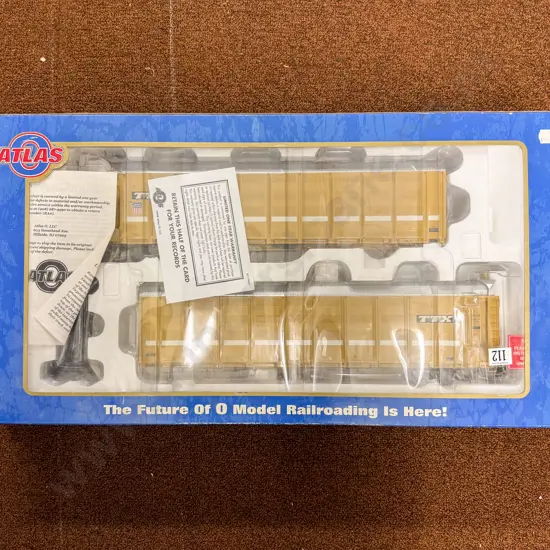 Atlas Boxed O Scale Big O Rolling Stock Articulated Covered Auto Carrier