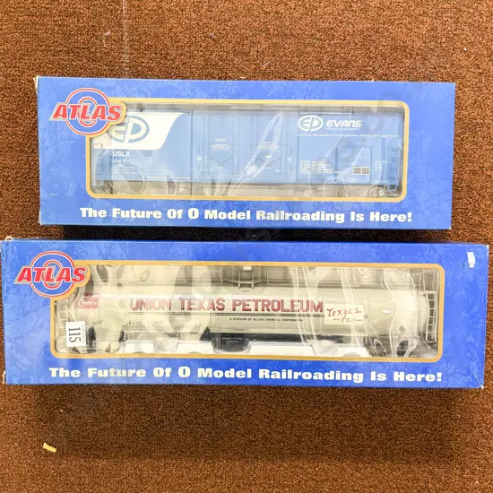 Atlas Boxed O Scale Two Big O Rolling Stock Wagons