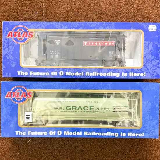 Atlas Boxed O Scale Two Big O Rolling Stock Wagons