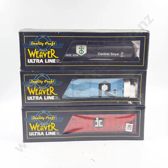 Weaver O Gauge Boxed Central Soya Illinois Hopper and Boxcar