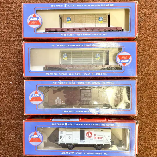 Pola Max O Scale Four Rolling Stock Wagons (boxes not matching)