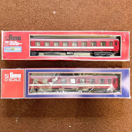 Lima O Scale Boxed Two SNCF 1st Class Coaches