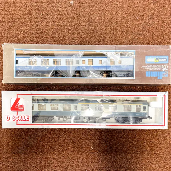 Lima O Scale Boxed BR Express 1st Class Coach and Corridor Brake Guard Coach
