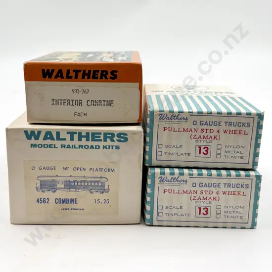 Walters O Gauge 4562 Combine Kit with Pullman Std 4 Wheel Sets x 2 & Interior Combine
