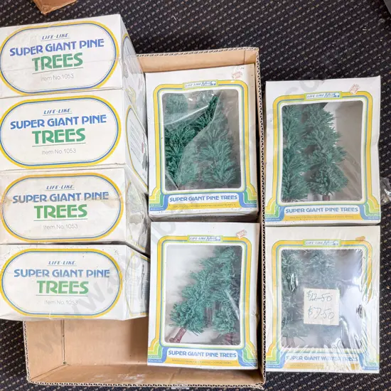 Life Like Eight Boxed Super Giant Pine Trees two in each box