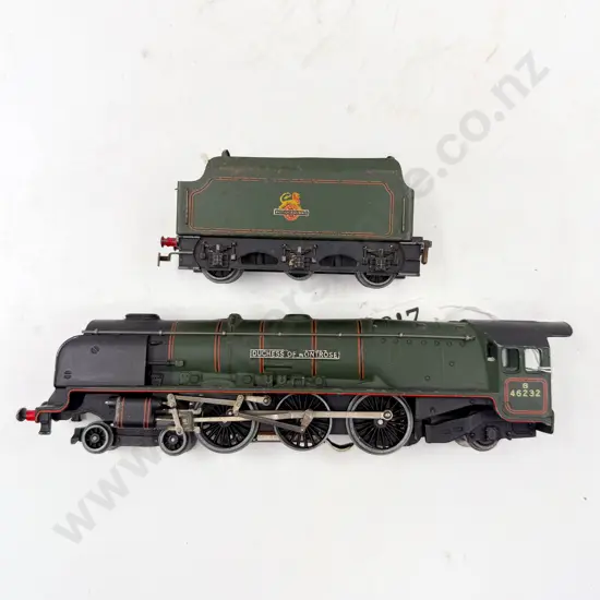 Hornby Dublo HO Gauge Unboxed 4-6-2 BR 46232 Duchess of Montrose Locomotive and Tender 3-Rail