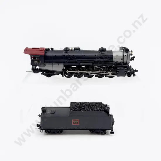Key Imports By Samhongsa All Brass Construction C&S 2-10-2 Locomotive and Tender