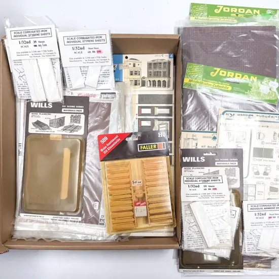 HO Gauge Collection Paper Building Sheets Card Architecture Packs and Assorted