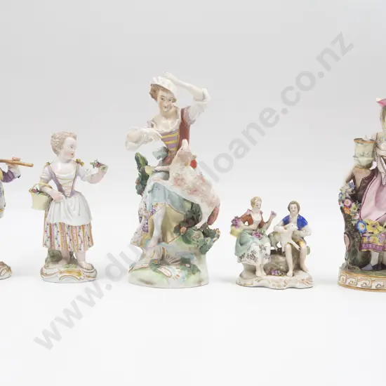 Five Early - Mid C19th European Figures (faults)