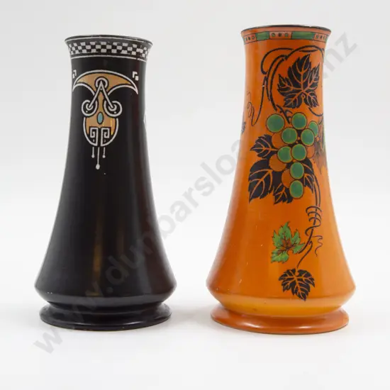 Two Shelley Inverted Trumpet Vases