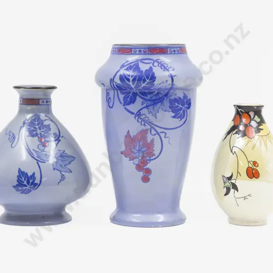 Three Various Shelley Vases