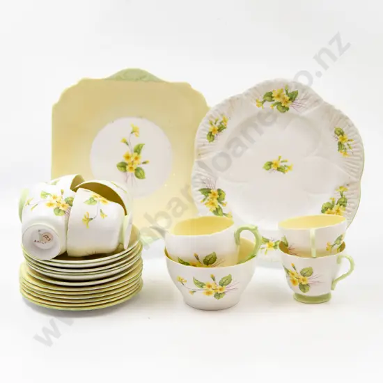 Shelley 21 Piece Primrose Pattern Teaset