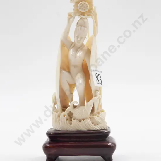 Chinese Carved Ivory Figure of An Immortal