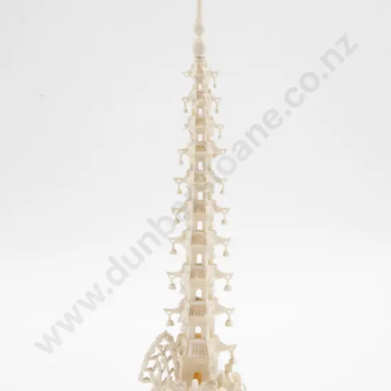 Vintage Chinese Ivory Tower