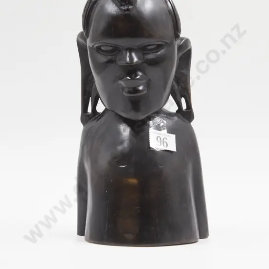 Vintage Hardwood Ebonised African Bust