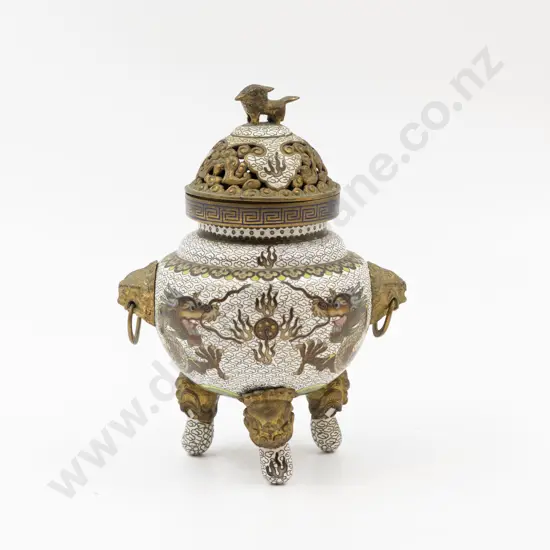 Cloisonne Covered Urn