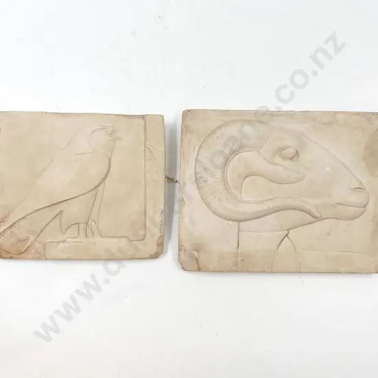 Two Museum Replica Composition Tiles