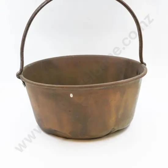 Large Victorian Brass Jam Pan