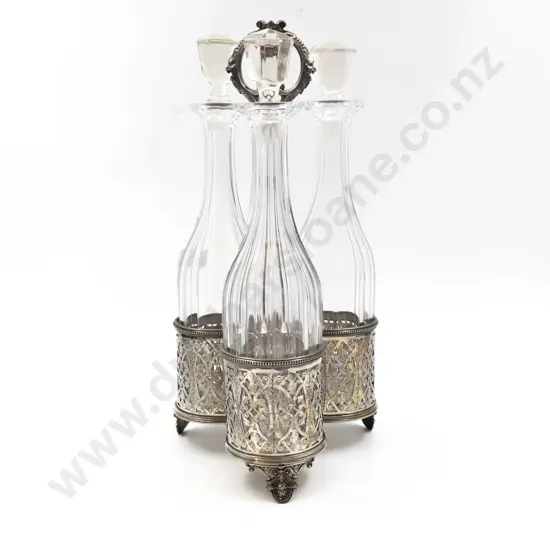 Vict S/P 3 Division Decanter Stand