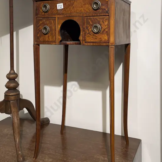 Elegant Geo III Satinwood Work Table