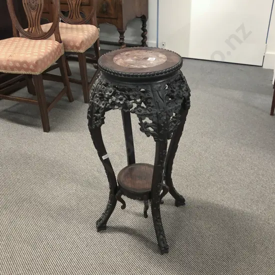 Antique Chinese Padoukwood Jardiniere Table