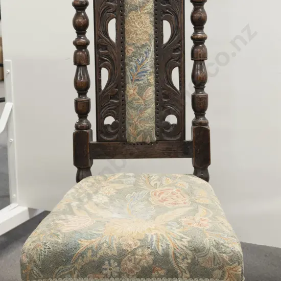 C17th Period Oak High Back Single Chair