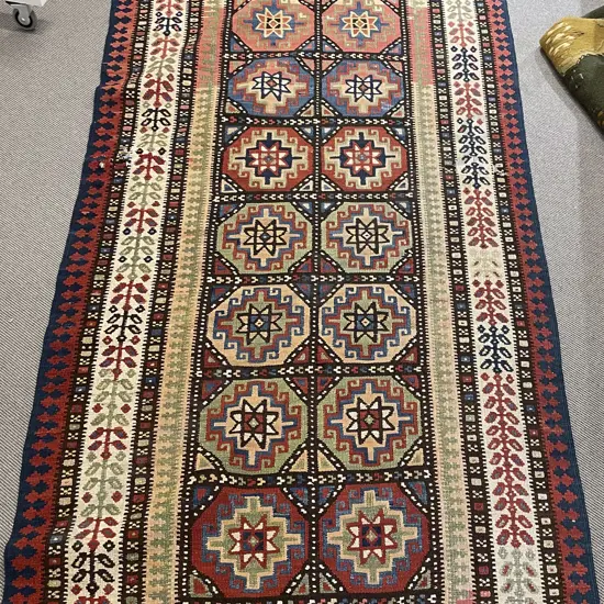 Traditional Kilim Wide Runner 410 x 134