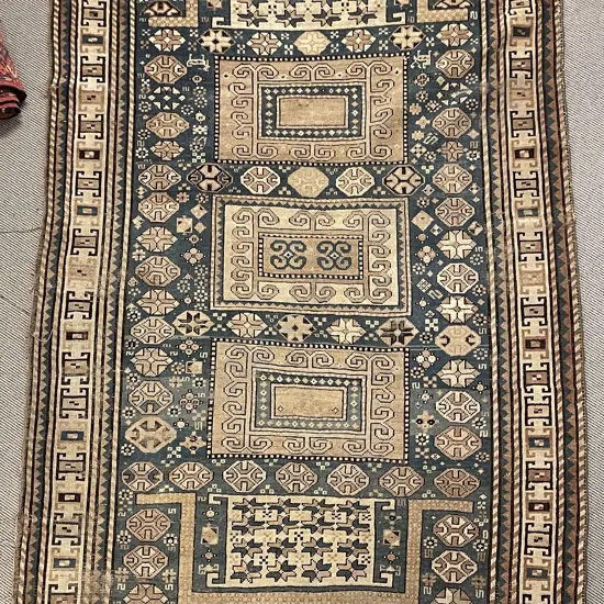 Antique Faded Persian Rug 250cm x 142cm