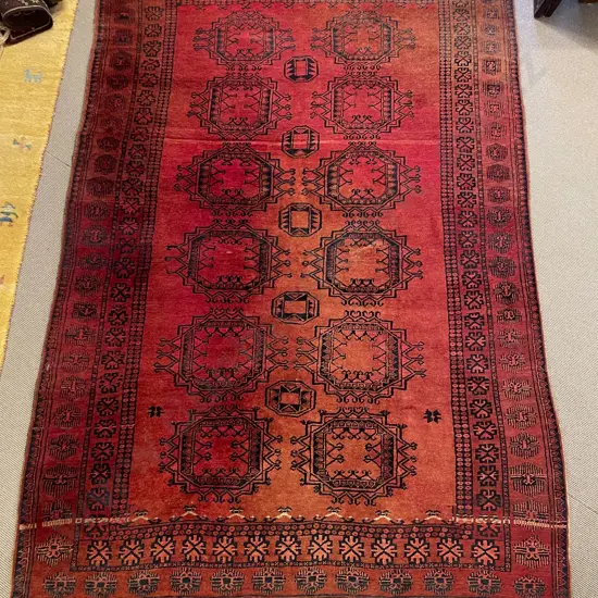 Antique Persian Rug 272cm x 188cm (some fringe faults)