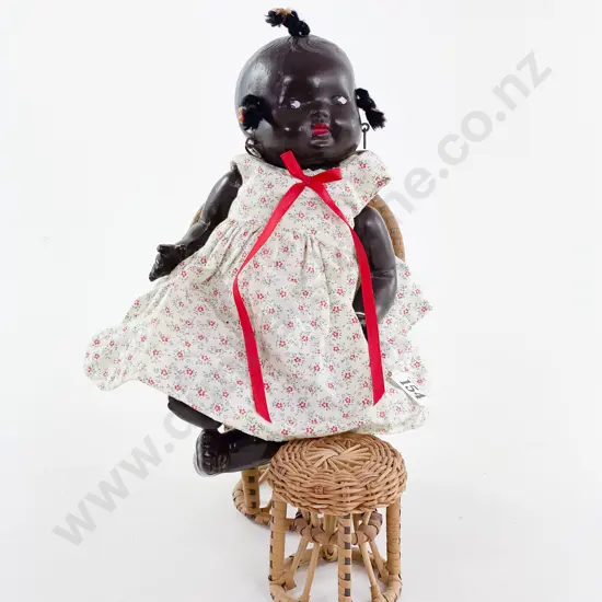 Unmarked All Composition Topsy Doll