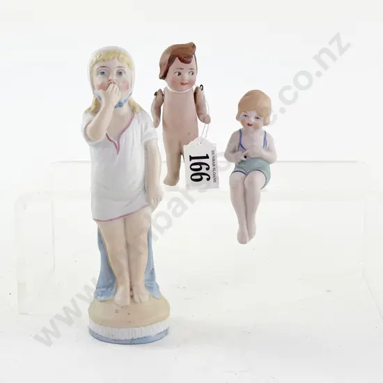 Three German Bisque Novelty Figures