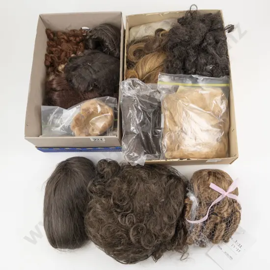 Collection Doll Mohair Nylon Various Size Wigs