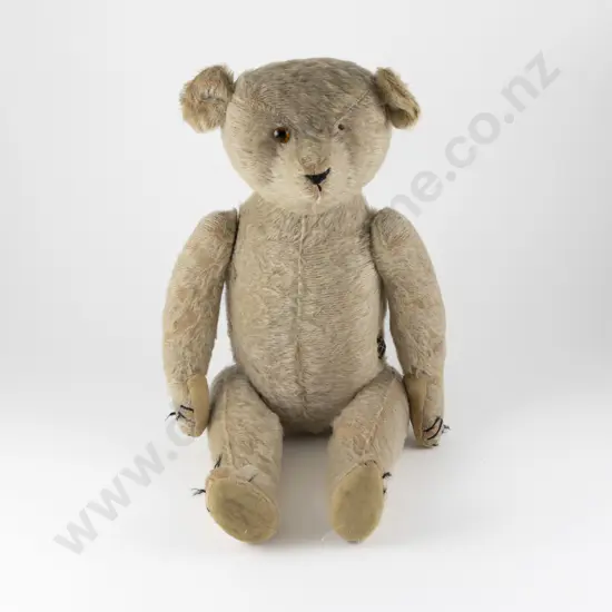 Vintage English Straw Filled Musical Teddy Bear