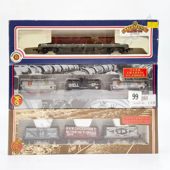 Bachmann Boxed Two Classic Sets Tank Traffic and Coal Traders with Bogie Bolster Wagon